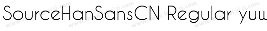 SourceHanSansCN Regular yuweij字体转换